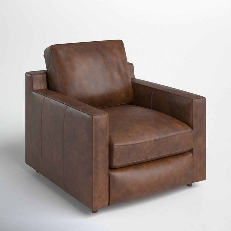Belgrade Genuine Leather Club Chair & Reviews Joss & Main